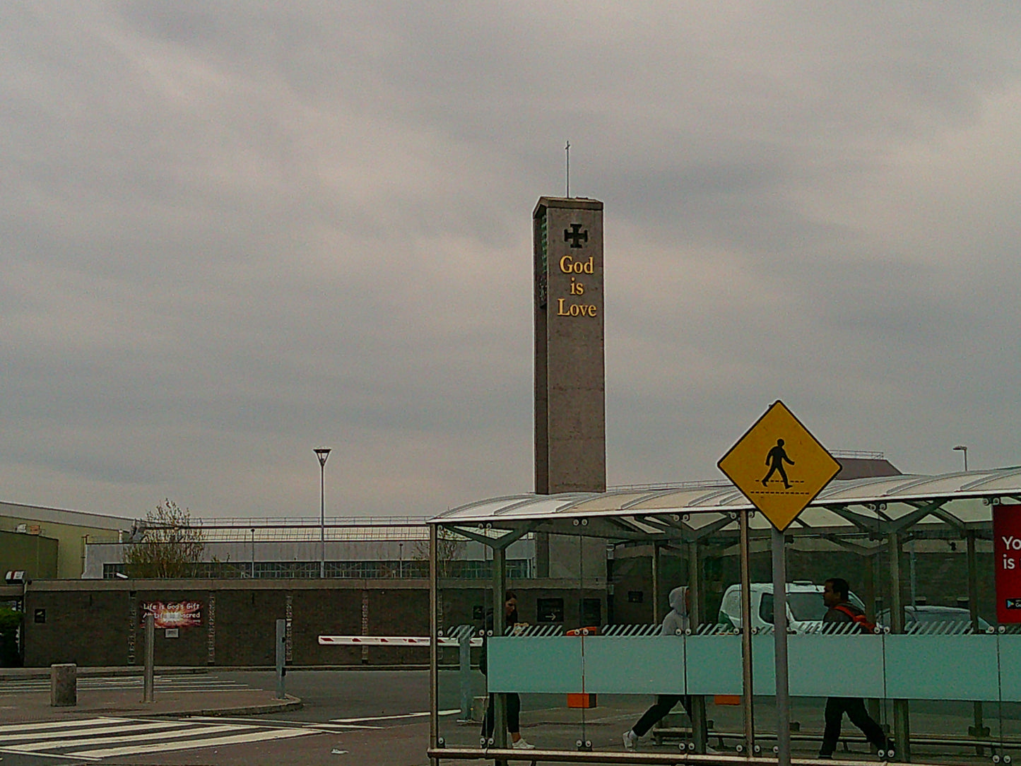 "Photograph Of Church Tower At Dublin Airport". Photograph by Damien Leech