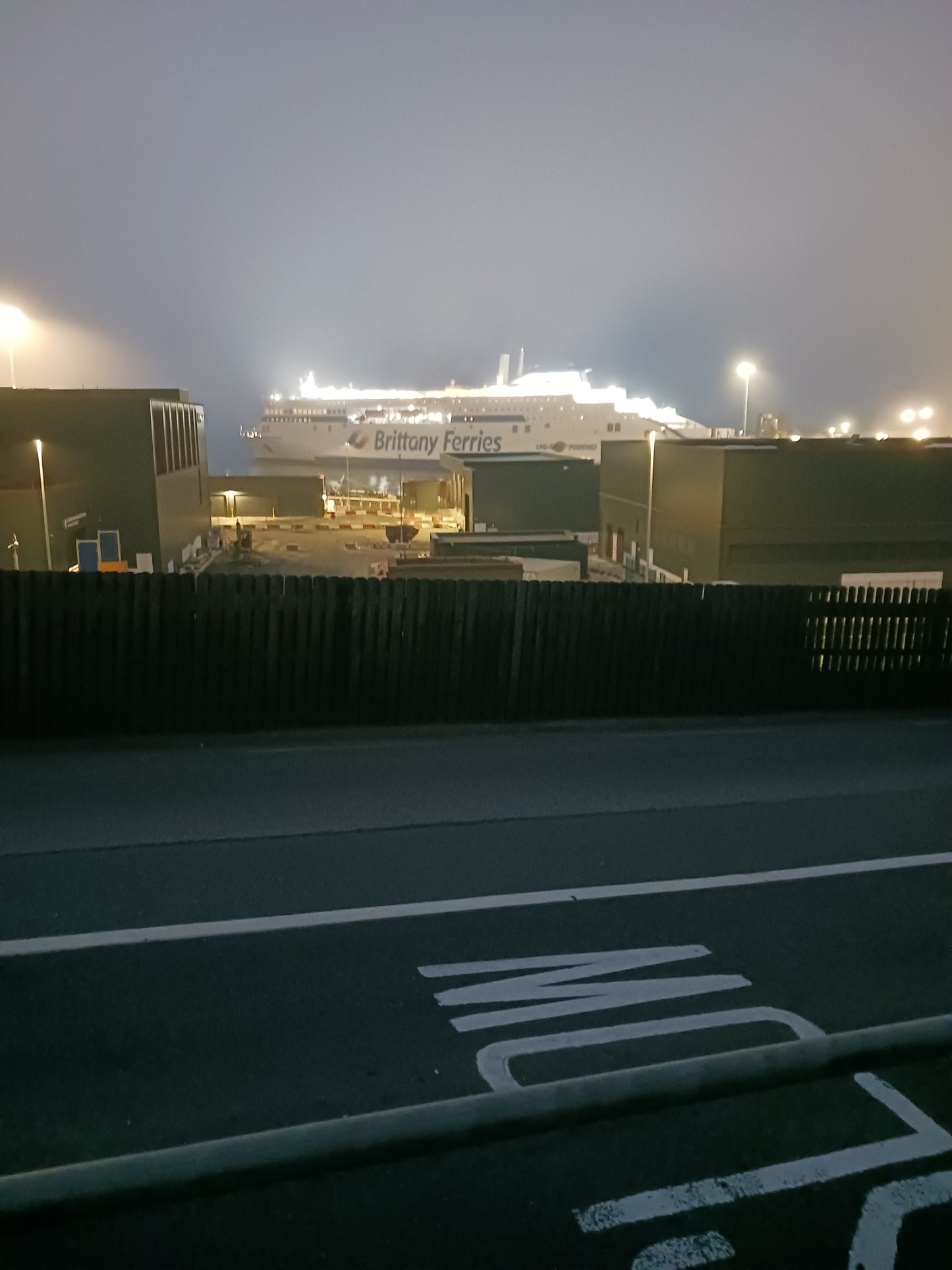 "Photograph Of Boat From Rosslare Europort to Spain, Friday Night, June 2025." Photograph by Mr Damien Leech