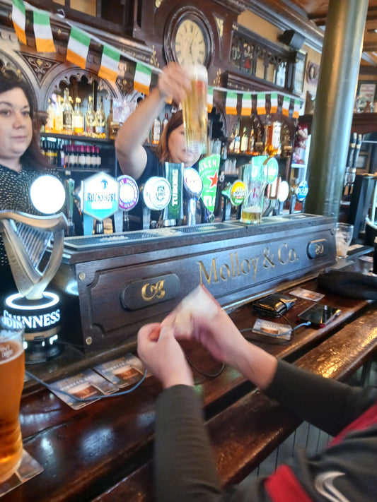 "Serving Pints In A Dublin Pub!" Photograph by Mr Damien Leech