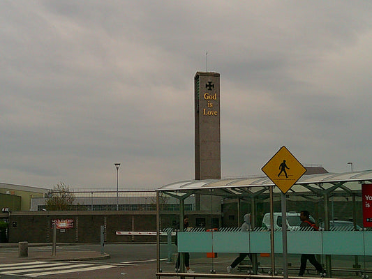 "Photograph Of Church Tower At Dublin Airport". Photograph by Damien Leech